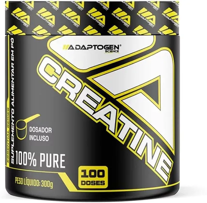 Pote Adaptogen Science Creatina Monohidratada 100% Pura 300g